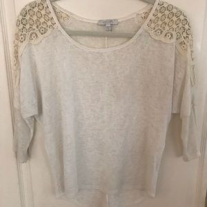 dELiAs beige blouse with open shoulder design